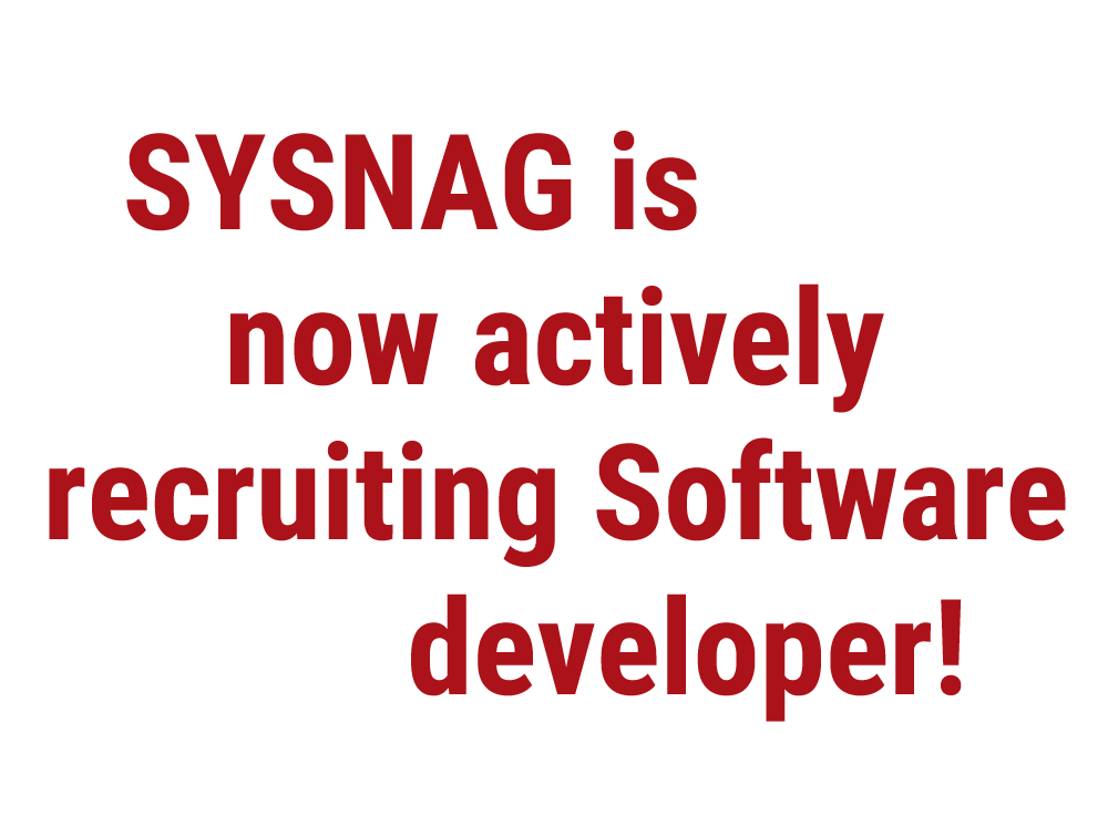 SYSNAG is now actively recruiting Software engineers!