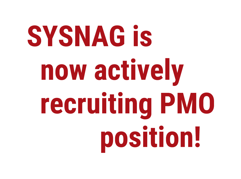 SYSNAG is now actively recruiting PMO engineers!